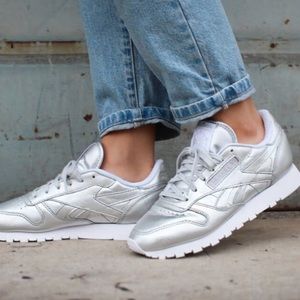 Reeboks, classic leather sneakers